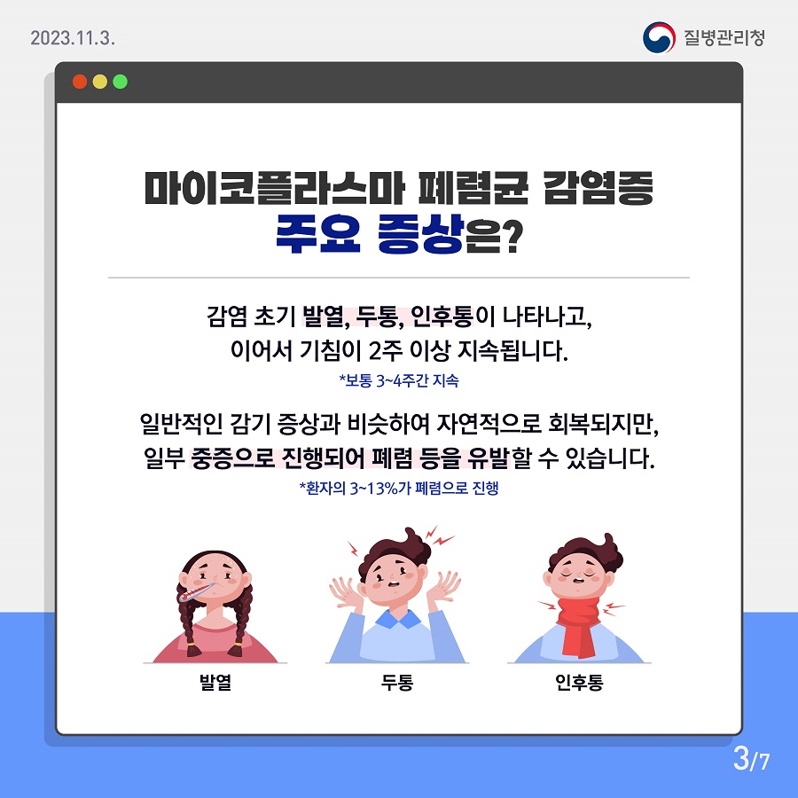 어린이 폐렴의 흔한 원인 중 하나 ‘마이코플라즈마 폐렴균’3